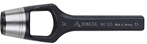 Rennsteig Henkellocheisen (Ø 35 mm, Locheisen, Lochstanzer, Stanzer für Gummi, Leder, Filz, Kunststoff, Kork, Stoff, Stanzwerkzeug) 1400350