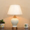 Lampada da tavolo in ceramica cava, lampada a lampada corpo lampada doppia, sorgente luminosa design, pulsante interruttore, decorazione salotto creativo lampada da letto camera da letto