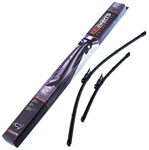 EINPARTS Scheibenwischer mit Spoiler Vorne Länge 1: 650mm Länge 2: 410mm Flachbalkenwischblatt Kompatibel mit OPEL Corsa D Schrägheck S07 Pinch Tab für Linkslenker EPWBDB2615
