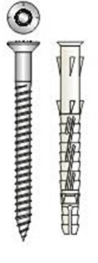 TECFI Tassello in Nylon con Vite da 8X100 100PZ