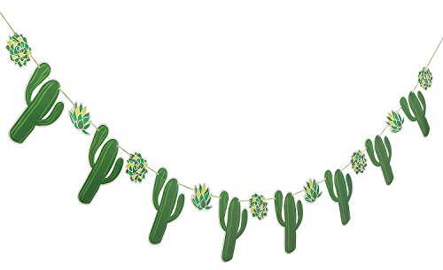 Kaktus-Party-Girlande, 2,1 m lang, Fiesta und Cinco de Mayo, hängende Party-Dekoration