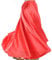 Wuchieal Bauchtanz Satin Rock Professionelle Tänzer Glänzender Full Round Swing Dance Skirt (Rot, One Size)