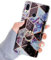 MoreChioce Hülle kompatibel mit Huawei P20 Lite Marmor Hülle Bling Glitzer Paillette Weich Silikon Handyhülle mit 360 Grad Ring Ständer Flexible Hybrid Schutzhülle Transparent Bumper Schwarz