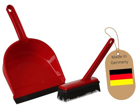 Novaliv - Balayette en caoutchouc - Rouge - Poils en caoutchouc - Balayette en silicone - Balai antistatique en caoutchouc