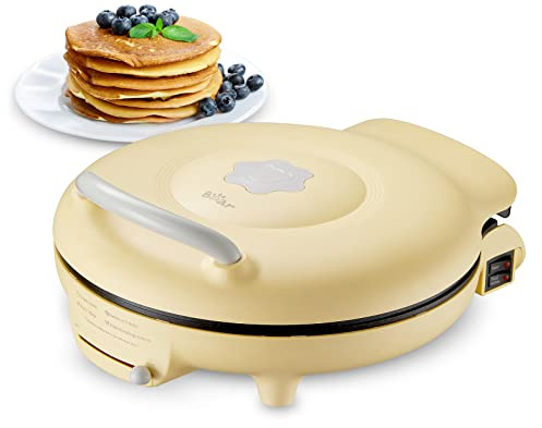 Bear 11.8'' 1500W Electric Smokeless Indoor Grill with Adjustable Temp, Quesadilla Maker Nonstick Pan for Breakfast, Lunch, Dinner