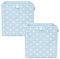 LIFENEY Aufbewahrungsbox 2er Set Sternenmotiv in Blau, Spielzeugbox mit Sternen passend für Würfelregale, Ordnungsbox für das Kinderzimmer, Aufbewahrungskorb als Accessoire | 33x33x33 cm