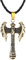 Axe Necklace for Men, Nordic Viking Axe Pendant Necklace with 19.7” Chain, Vintage Warrior Battle Axe Necklace, Retro Axe Totem Amulet Necklace, Punk Jewelry Gift for Men Boys (Gold)