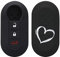 kwmobile Custodia Coprichiave Compatibile con Fiat Lancia con 3 tasti pieghevole Cover - Copritelecomando Chiave Auto - Copri Chiavi Macchina Cuore