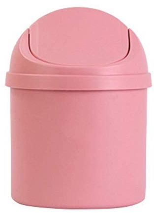 Mini wiederverwendbarer Plastik-Tisch-Mülleimer Mülleimer mit Schwingdeckel für Küche, Büro, Badezimmer Praktisches Design und langlebig