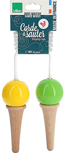 Vilac- Cordes à Sauter Glace bi-goût Jaune - Jeux Plein air pour Enfant - 3012Y, Multicolore