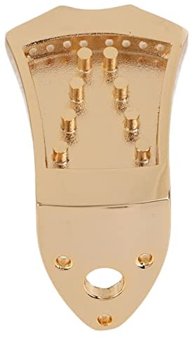 Saitenhalter für Mandoline, Saitenhalter aus Metall, Ersatzbrückenteile, Zubehör für Musikinstrumente(Gold) Zubehör Für Musikinstrumente Sonstiges Zubehör Für Streichinstrumente
