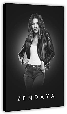 MOIT Star Zendaya Leinwand-Poster, Schlafzimmer, Dekoration, Sport, Landschaft, Büro, Raumdekoration, Geschenkrahmen, 30 x 45 cm