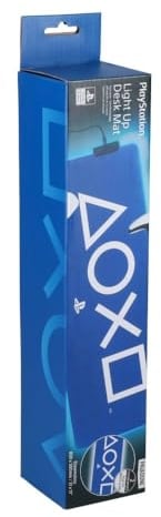 Tapis de Bureau PlayStation Éclairant - Officiel, Clavier & Souris pour Bureau, Grand Tapis pour Configuration de Jeu