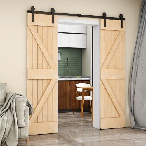 AONAYIOA 274 cm para puertas correderas, robustas y duraderas, adecuadas para el ancho máximo de la puerta de 68,5 cm (sin puerta)