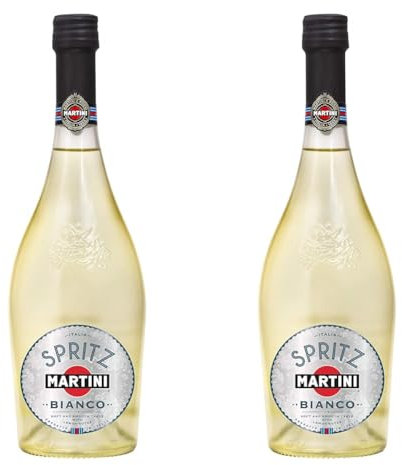 Martini Bianco, Aperitif Pétillant, Sparkling, 75cl (Lot de 2)