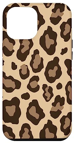 Hülle für iPhone 13 Pro Max Leo Print Design Beige Braun Raubtier