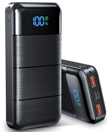 36800mAh Batterie Externe, 22.5W Power Bank, Batterie Portable Powerbank USB C Input & Output PD3.0 QC4.0 Batterie Externes Charge Rapide LED Power Bank
