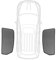 LHZPGC Auto-Sonnenschutz, Netz-Sonnenschutz für VW Tiguan 5N 2008-2016, Vorhangblende für hintere Seitenfenster, schwarz/magnetisch/Anti-UV,2PCS Rear