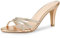 Allegra K Mules Strass à Talons pour Femmes Or Rose 37.5
