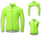 2-in-1-Fahrradweste für Herren mit abnehmbaren Ärmeln Jacke Sonnenschutz reflektierender Fahrrad-Windbreaker wasserdichtes Lauftrikot für den Außenbereich MTB-Bergsteiger-Fahrradmantel,Green-XL