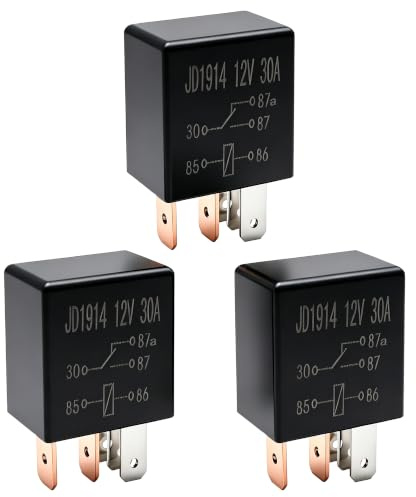 OXCANO 3PCS 4671168E 72472M Fuel Pump Relay 5 pin 12 Volt DV SPDT Compatible with Chrysler Dodge Jeep Siemens TYCO Multi-Purpose Relay