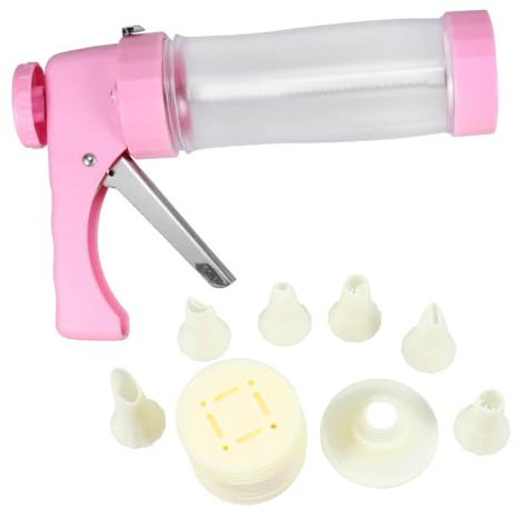 OKUMEYR 1set Cake Icing Tools Ergonomic Piping Decorating Kit Non- Base Unique Flower Shape Nozzles for Cookies and Baking Tool