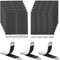 Rusoz 24 Pares(48 Tiras) Colgar Cuadros Sin Agujeros, Negro Belcro Adhesivo Doble Cara Fuerte 20mm x 90mm Cinta Doble Cara Reforzada Colgar Sin Agujeros Para Marcos De Fotos,Carteles, Decoraciones