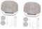 COLLBATH 2-in-1 Cosmetic Lens Storage Box Mirror Compact for Contacts Silver Color