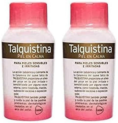 TALQUISTINA - Talco 50g, Alivia de Irritaciones y Picores del Sudor, Acción Balsámica y Calmante, Alivio Eficaz, Suave y Ligera, Fácil Absorción (Paquete de 2)
