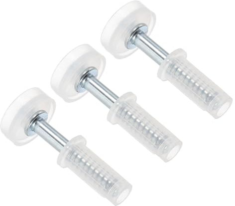 PATIKIL Bifold Door Hardware, 3Pcs 0.9 Inch Bi-Fold Door Top Guide Wheel Roller Bifold Closet Door Hardware Repair Part Kit for Folding Closet Sliding Door, White