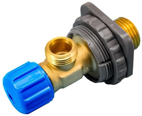 Wjelet Réservoir de chasse d'eau encastré - Vanne d'arrêt WC - 3/8 - En laiton - Compatible avec le réservoir de chasse Geberit 240.269.00.1 - Pièce de rechange pour installation de toilettes, salle