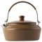 Olla para estufa de camping, calentador de café por inducción, compacta para hervir agua, jarra con mango de agarre térmico, recipiente de vapor para picnic en casa, recipiente de bebidas