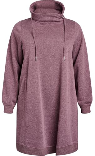 Zizzi Flash Damen Große Größen Sweatshirtkleid Taschen Größen 42-60