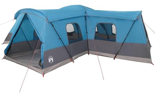 vidaXL Tente 16 Personnes avec Toit avec évent Bleu 680 x 510 x 210 cm