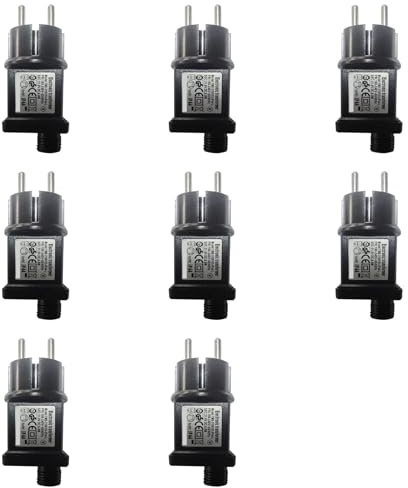 Tacdas 8X Adaptateur Secteur 31 V 6 W 193 MA Courant de Sortie 100 V-240 V Adaptateur Électronique Étanche Huit Fonctions Adaptateur Secteur Prise UE