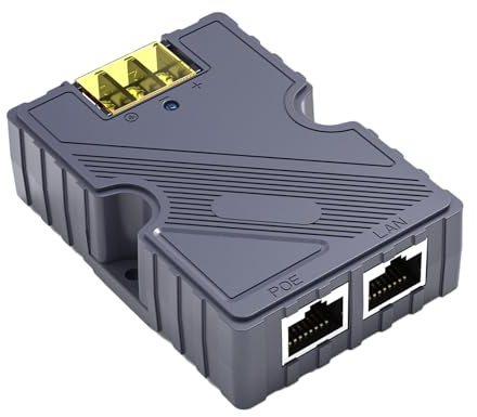 Ycauty Injecteur PoE GigE 150 W avec Protection Contre Les Surtensions pour Kit Internet Dish V2 Réseau Satellite – Matériau ABS