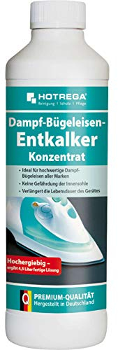 HOTREGA Dampf Bügeleisen Entkalker 500 ml - Bügeleisenentkalker Konzentrat