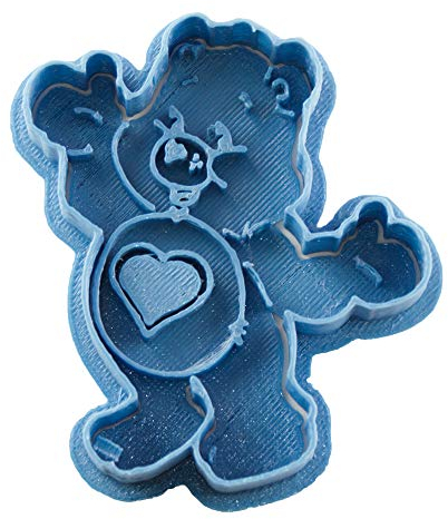 Cuticuter Tenderheart Oso Amoroso Cortador de Galletas, Plástico, Azul