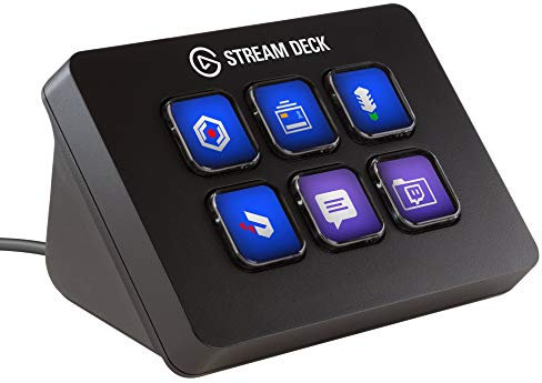 Elgato Stream Deck Mini - Live Content Creation Controller with 6 Customizable LCD Keys, for Windows 10 and macOS 10.11 or Later (Renewed)