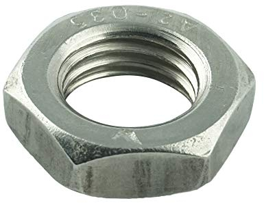 Eisenwaren2000 | M6 Sechskantmuttern (50 Stück) - Mutter niedrige Form DIN 439 - ISO 4035 - Edelstahl A2 V2A - rostfrei