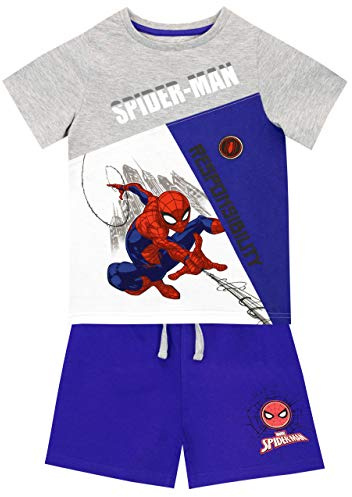 Marvel Boys Spiderman T-Shirt And Shorts Set Multicoloured Age 5 to 6 Years