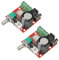 Hailege 2pcs PAM8610 Mini Stereo AMP Audio Amplify Board Digital Portable Ampli Modul 10W + 10W Zweikanal-Verstärker Class-D 12V DC