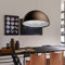 Modern E27 Hängeleuchte Rund Braun Resin Shade Pendelleuchte Sky-Garden Sculpture Creative Design Höhenverstellbar Pendellampe für Wohnzimmer Esszimmer Esstisch Galerie Hängelampe,Φ40cm