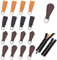 PandaHall 20 STK. 4 Stile Leder Zipper Pull Zipper Tags Fixer Pull Ersatz Zipper Köpfe für Boot Jacke Gepäck Handtaschen Taschen Geldbörse Jacke Reparatur