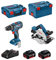 BOSCH Kit 18V BSK182M2D (Perceuse-Visseuse GSR 18V-28 + Scie Circulaire GKS 18-57G + 2 Batteries de 4,0 Ah + Chargeur + L-Boxx 136 + L-Boxx 238)