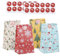 Kesote 24 Geschenktüten Weihnachten Papiertüten Partytüten Papier mit Aufkleber Adventskalender zum Befüllen und Verpacken für Kinder Geschenk Mitgebsel