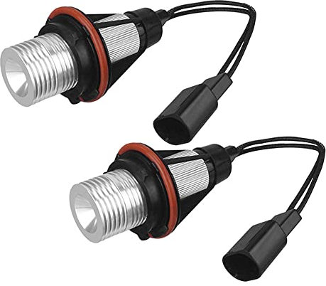 ePathChina - 2 bombillas LED de 1000 lúmenes, 6000 K, sin errores, para BMW E39 E53 E60 E61 E63 E64 E65 E66 E87 525i 530i xi 545i M5 (azul)