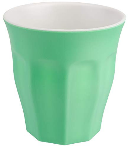 alles-meine.de GmbH 4 Stück Trinkbecher - Farbwahl - Zahnputzbecher/Malbecher - grün - Melamin - Kunststoff Becher - 300 ml - mehrweg - BPA frei - Trinkglas Kunststoffbecher ..