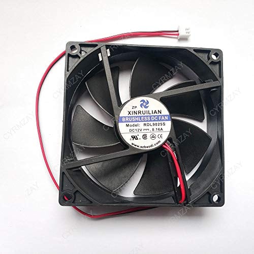 CYRMZAY Ventilator Kompatibel für XINRUILIAN RDL9025S Leise Ventilator 92x92x25mm 12v 0.16A 2line Server Kühlung