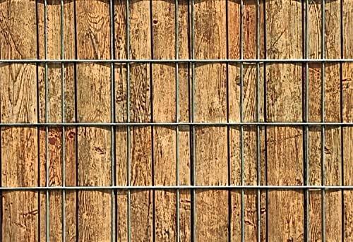 mein-zaunsichtschutz Sichtschutzstreifen in vielen Motiven, beidseitig Bedruckt aus Polyester-Filz für Doppelstabmattenzaun - KEIN PVC (Lattenzaun)